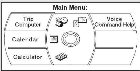 Acura RL (2011) - Menu principal - 1