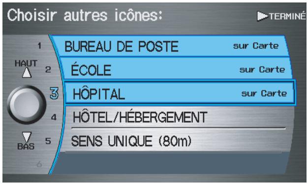 Acura RL (2011) - Options icônes - 3