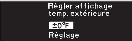 Acura RL (2011) - Réglage de l'affichage de la température extérieure - 3