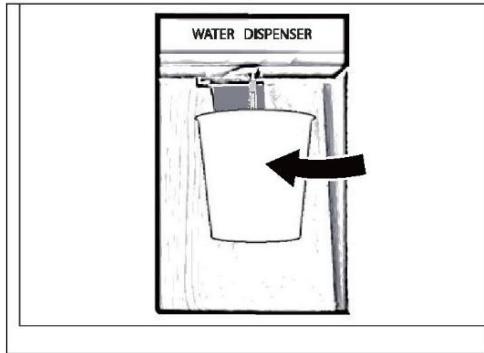 CANDY CFQQ5T817EWPS - Obtenir de l'eau du distributeur - 1