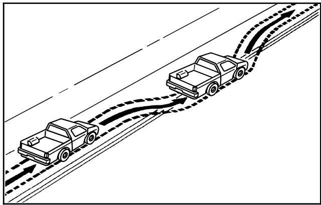 GMC Sierra (2006-2013) - Contrôle d'un dérapage sur l'accotement - 1