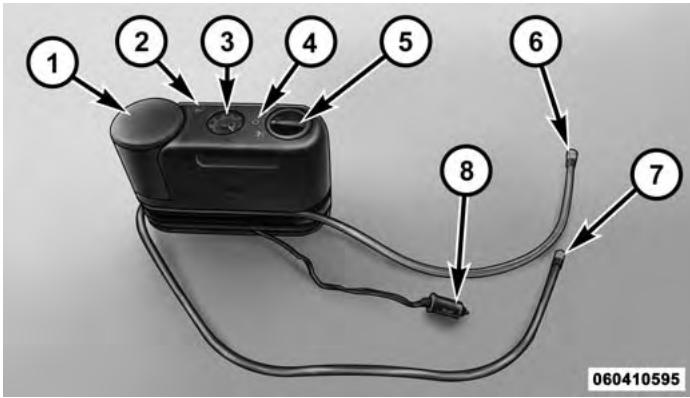 DODGE Challenger Phase 2 (2015-2023) - Composants et fonctionnement de la trousse d'entretien des pneus - 1