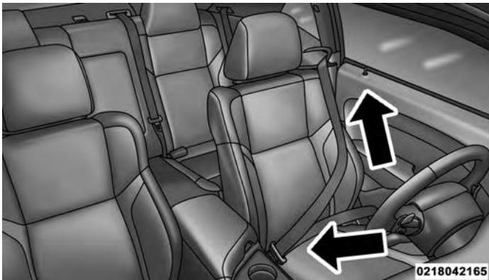 DODGE Challenger Phase 2 (2015-2023) - Insertion de la languette dans la boucle de la ceinture - 1