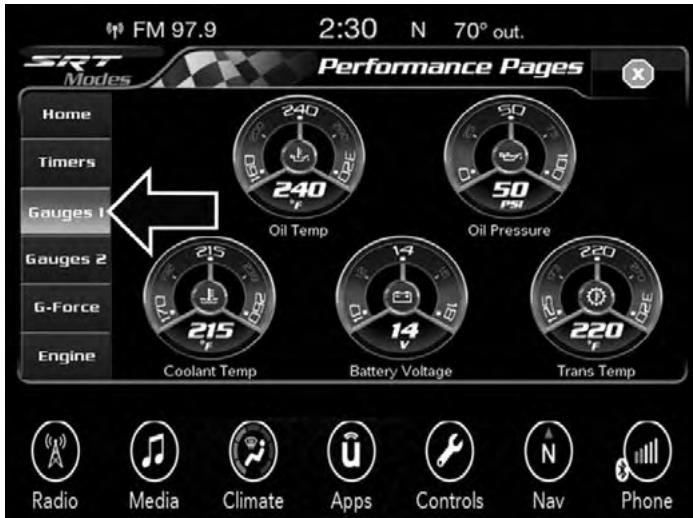 DODGE Challenger Phase 2 (2015-2023) - Gauges 1 (Indicateurs 1) - 2