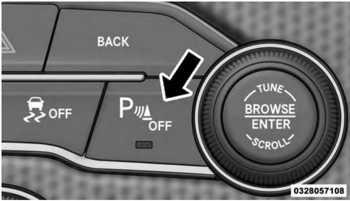 DODGE Challenger Phase 2 (2015-2023) - Activation et désactivation du système ParkSense - 1