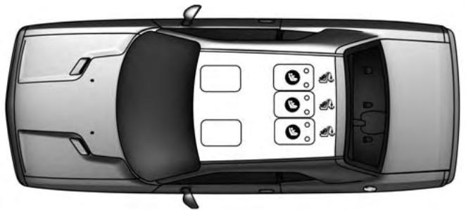 DODGE Challenger Phase 2 (2015-2023) - Étiquette du système LATCH - 1