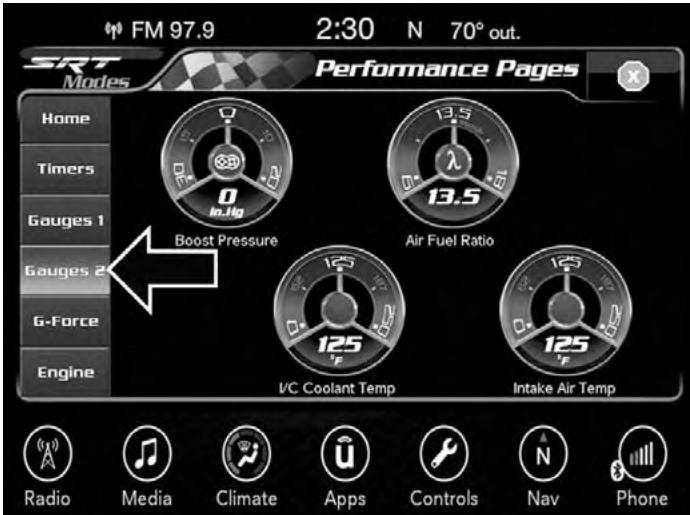 DODGE Challenger Phase 2 (2015-2023) - Gauges 1 (Indicateurs 1) - 6