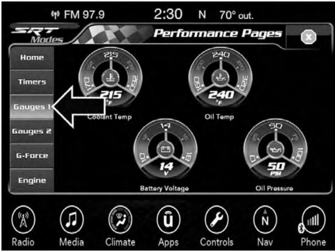 DODGE Challenger Phase 2 (2015-2023) - Gauges 1 (Indicateurs 1) - 1