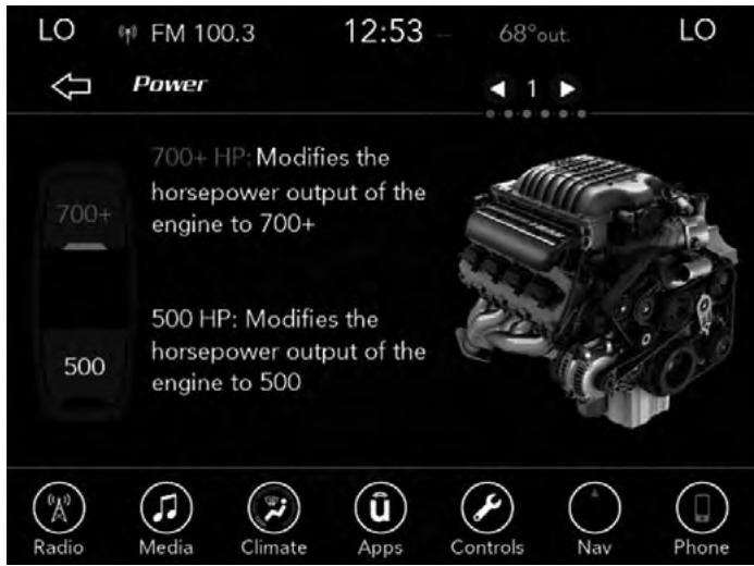 DODGE Challenger Phase 2 (2015-2023) - Information de configuration du mode Marche Avant - 2