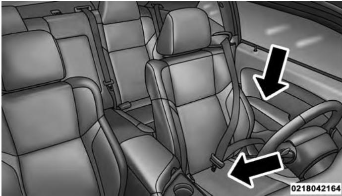 DODGE Challenger Phase 2 (2015-2023) - Mode d'emploi des ceintures à trois points d'ancrage - 1