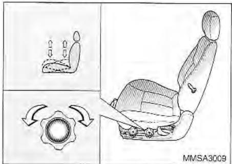 KIA Magentis MS (2000-2005) - SIÉGE DU CONDUCTEUR - RÉGLAGE DE LA HAUTEUR DU COUSSIN - 1