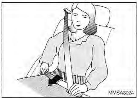 KIA Magentis MS (2000-2005) - POUR BOUCLER LA CEINTURE ABDOMINALE/ DIAGONALE AVANT: - 2