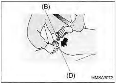 KIA Magentis MS (2000-2005) - CEINTURE DE SECURITE ARRÈRE À TROIS POINTS D'ANCRAGE - 2