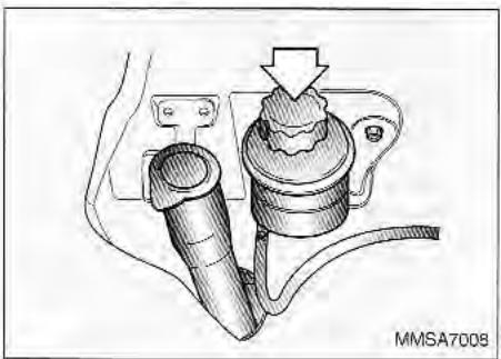 KIA Magentis MS (2000-2005) - DIRECTION SERVOASSISTEE   CONTRÔLE DU Niveau DE FLUIDE DANS LE CIRCUIT DE DIRECTION - 1