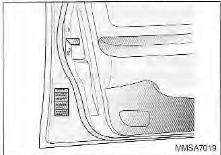 KIA Magentis MS (2000-2005) - NUMERO D'IDENTIFICATION DU VEHICULE (NIV) - 2