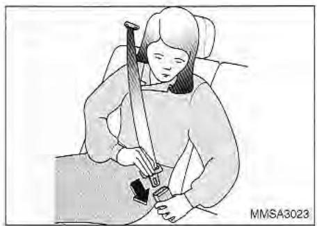 KIA Magentis MS (2000-2005) - POUR BOUCLER LA CEINTURE ABDOMINALE/ DIAGONALE AVANT: - 1