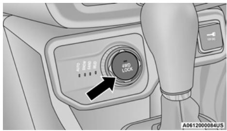 JEEP Renegade Phase 2 (2018-2022) - Activation du système 4 roues motrices (4WD) - 1