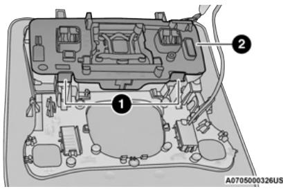JEEP Renegade Phase 2 (2018-2022) - Remplacement des ampoules intérieures Éclairage d'accueil avant - 2