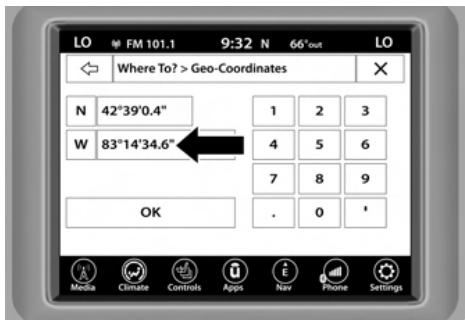 JEEP Renegade Phase 2 (2018-2022) - GEO-COORDINATES (COORDONNEES GEOGRAPHIES) - 1