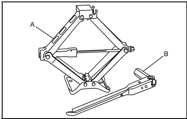 CADILLAC STS (2011) - Dépose du pneu de secours et des outils - 2