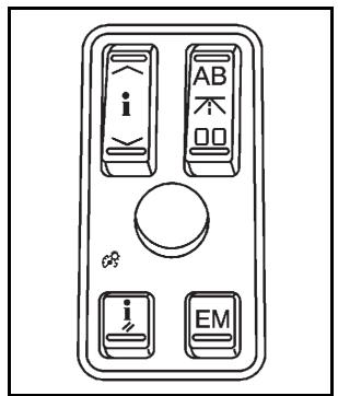 CADILLAC STS (2011) - Boutons du centralisateur informatique de bord (version de base) - 1