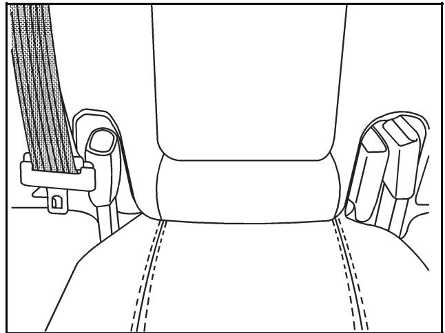 CADILLAC STS (2011) - Bloc-fusibles sous le siège arrière Dépose du coussin de siège arrière - 1