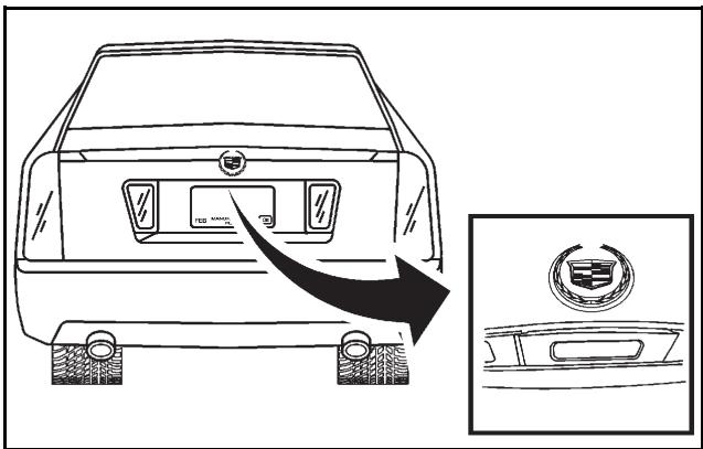 CADILLAC STS (2011) - Dégagement du couvercle du coffre - 1