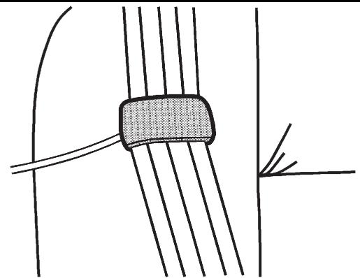 CADILLAC STS (2011) - Guides de confort de ceinture de sécurité arrière - 3