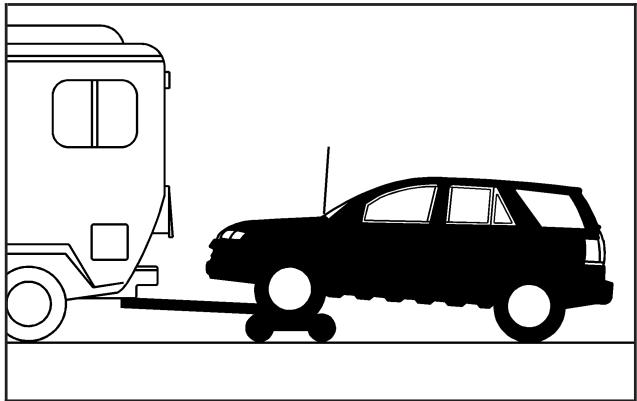 Saturn Vue 2 (2008) - Remorquage avec chariot (véhicules à traction avant) - 1