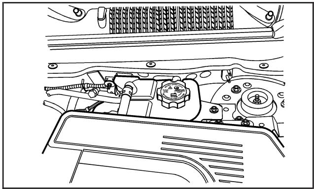 Saturn Vue 2 (2008) - Vérification du niveau de liquide de refroidissement - 1