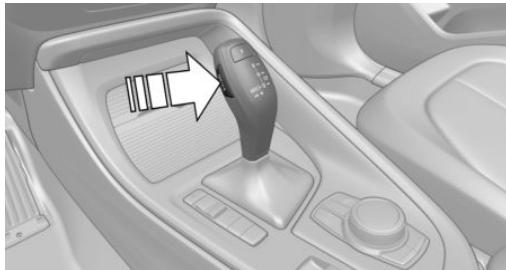 BMW X1 Phase 2 (2019-2022) - Placer la manette de sélection sur D, N ou R - 1
