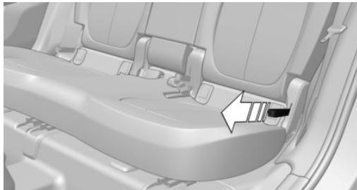 BMW X1 Phase 2 (2019-2022) - Rabattre le dossier du siège arrière dans sa position d'origine - 2