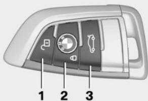 BMW X1 Phase 2 (2019-2022) - Touches de la clé du véhicule - 1