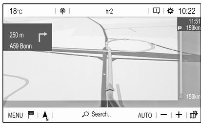 Vauxhall Grandland A Phase 2 (2021-2024) - Route guidance active - 1