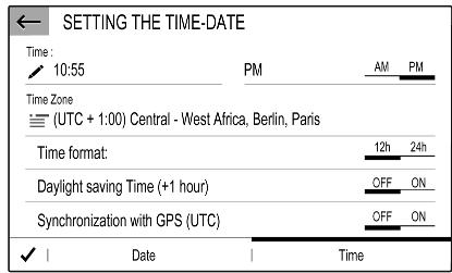 Vauxhall Grandland A Phase 2 (2021-2024) - Adjusting time and date - 1
