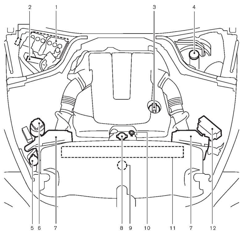 INFINITI M (2011) - MOTEUR VK56VD - 1