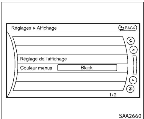 INFINITI M (2011) - Réglages Aide de Conduite (si le vehicule en est équipé) - 2