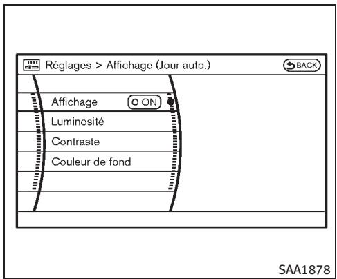 INFINITI M (2011) - Couleur menus : - 1