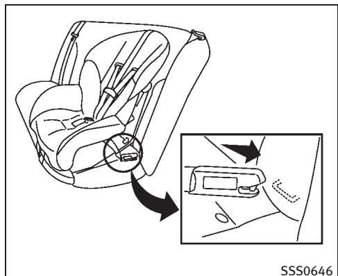 INFINITI M (2011) - Orientéversl'avant fixepar attache-étape2 - 1