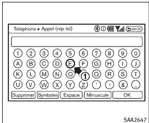 INFINITI M (2011) - Réglage d'un élément : - 1