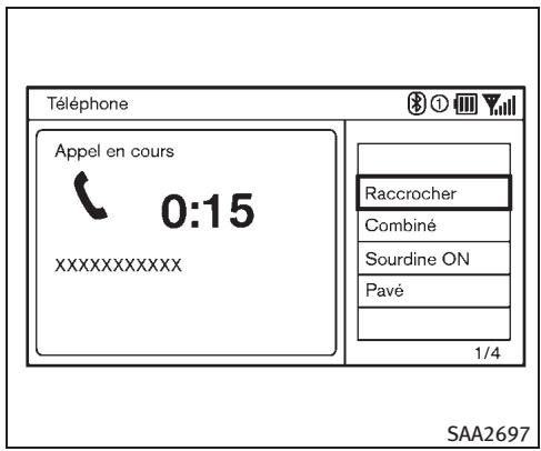 INFINITI M (2011) - RECEVOIR UN APPEL - 1
