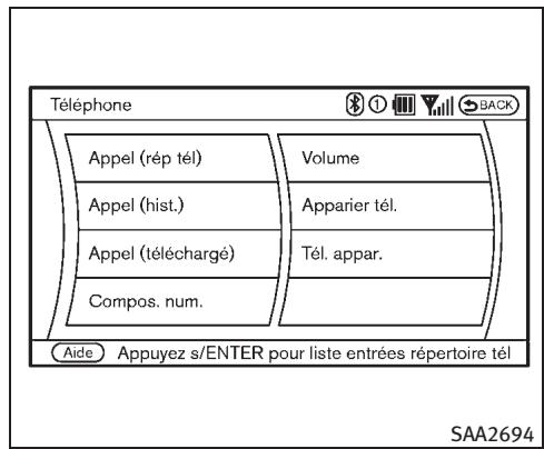 INFINITI M (2011) - Éditer le Répertoire téléphonique - 2