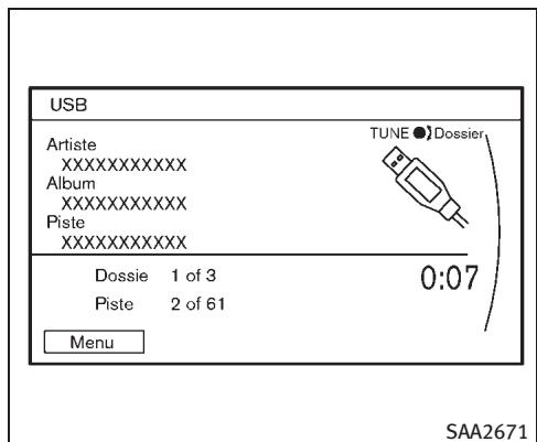 INFINITI M (2011) - PROCEDURE D'INSERTION USB - 2