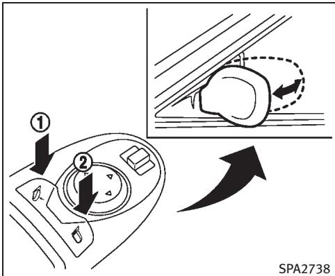 INFINITI M (2011) - Dégivrage des rétroviseurs extérieurs - 1