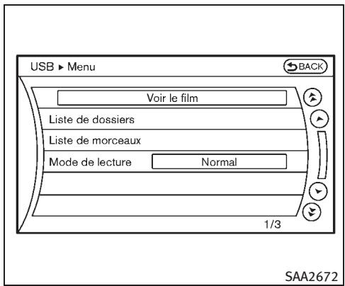 INFINITI M (2011) - Texte (modèles sans système de navigation) : - 1