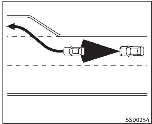 INFINITI M (2011) - FONCTIONNEMENT DU MODE DE CONTROLE DE DISTANCE D'UN VEHICULE À L'AUTRE - 3