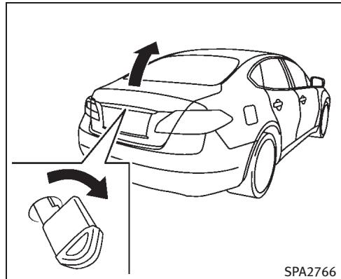 INFINITI M (2011) - INTERRUPTEUR DE REQUÊTE D'OUVERTURE DU COFFRE - 1