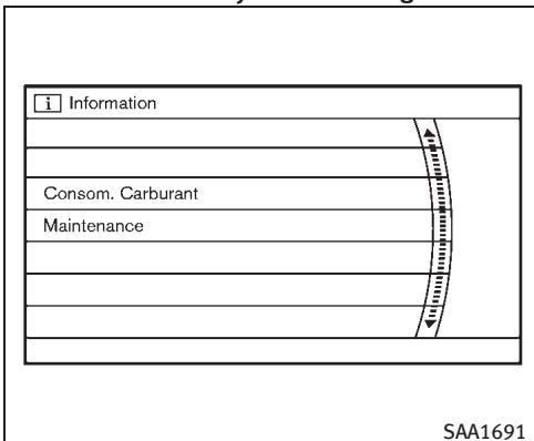 INFINITI M (2011) - COMMENT UTILISER LE BOUTON INFO - 2