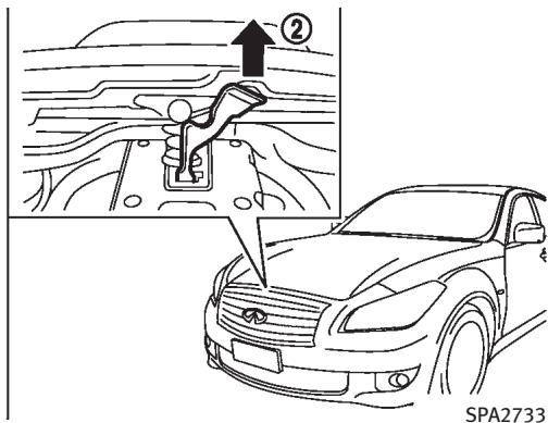 INFINITI M (2011) - Comment changer de mode : - 3
