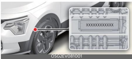 KIA Niro SG2 (2021) - Numéro du moteur - 1